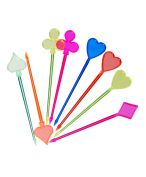 Пика 90 мм, диз. "Карты", цвет в ассорт., ПС, 35 шт/упак (ООО Пласт-Лидер)