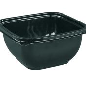 Контейнер квадратный 126х126х60мм, 500 мл, черный