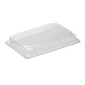 Крышка к контейнеру для суши 233х161х30 мм, прозр., ПС, 320 шт/кор "Протэк" 320 шт/упак РОССИЯ ПР-С-25К