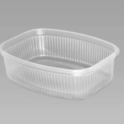 Контейнер прямоугольный 139х102х43мм, 350 мл, с вертикальными рёбрами