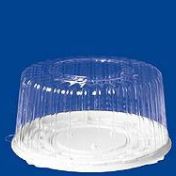 Крышка круглая для торта 5л., d-265мм, h-126мм, ЭКОНОМ, прозрачная