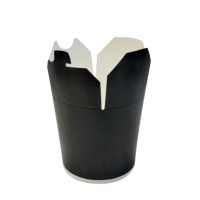 Коробка для лапши, 750 мл, черная, картон