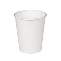 Стакан для холодных и горячих напитков, 0.25/0,275л белый, картон