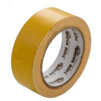 Клейкая лента двухсторонняя 50мм х 10м, 95 мкм, бел., 6 рул/упак "Novaroll" 36 рул/кор РОССИЯ 0104-2800