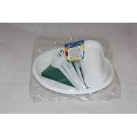 Набор одноразовой посуды "Пикник" [6 стак. 200 мл, ПП+6 тар. d205 мм, ПС+6 вил.+ 6 нож.+6 салф.] 15 упак/кор РОССИЯ 187150