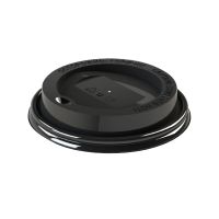 Крышка для стакана d80 мм с клапаном, черн., ПП, 100 шт/упак 2 000 шт/кор БЕЛАРУСЬ УК-80К-03