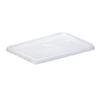 Крышка прямоугольная 186x132х7мм, полупрозрачная