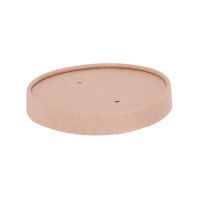 Крышка к контейнеру d100хh18 мм, крафт, карт., 30 шт/упак "OSQ" Round Bowl 300-500 kraft lid 600 шт/кор РОССИЯ Round Bowl 300-500 kraft lid