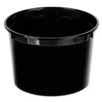 Контейнер для пресервов 500 мл, d112хh75 мм, форма "Банка", контр.замок, крышка в компл., черн., ПП, 198 шт/кор "Aerosnab" 198 шт/упак РОССИЯ 1240Ч