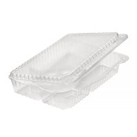 Контейнер для суши 6-секц. 265х193х50 мм, неразъем. крышка, прозр., ОПС, 120 шт/кор "Комус" 120 шт/упак РОССИЯ РК-25С6