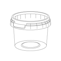 Контейнер для пресервов 120 мл, d69хh53 мм, форма "Банка", контр. замок, крышка в компл., прозр., ПП, 480 шт/кор "Aerosnab" 480 шт/упак РОССИЯ 1508КП