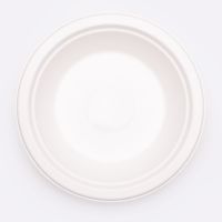 Тарелка одноразовая глубокая 600 мл, d186 мм, бел., целл., 6 шт/упак "GREEN MYSTERY" 120 шт/кор РОССИЯ