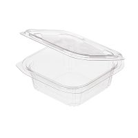 Контейнер 350 мл 1-секц. 137х132х45 мм, неразъем.крышка, прозр., ОПС, 500 шт/кор "Комус" 500 шт/упак РОССИЯ РКСП-350 (ОП)