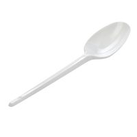 Ложка одноразовая 165 мм, бел., ПС, 100 шт/упак 2 000 шт/кор РОССИЯ СП002Б/ком 100