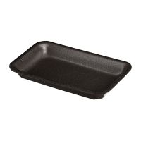 Лоток пищевой 225х135х20 мм, черн., ВПС, 450 шт/кор 450 шт/упак РОССИЯ D-21 "АВ" С (Р) чёрн.