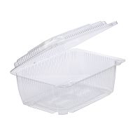 Упаковка для кондит. изделий 2000 мл, 1-секц. 220х155х82[205х135х75] мм, неразъем.крышка, прозр., ПЭТ, 120 шт/кор "Протэк" РОССИЯ ПР-К-4 "А"