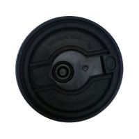 Крышка для стакана d90 мм с пробивным слотом и заглушкой, черн., ПП, 1200 шт/кор РОССИЯ 3005К/ЧЧ