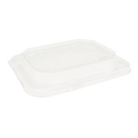 Крышка к контейнеру под запайку [230х147 мм], прозр., ПЭТ, 50 шт/упак "OSQ" Octobox 800 400 шт/кор РОССИЯ Купольная, Dome RPET lid OSQ Octobox 800