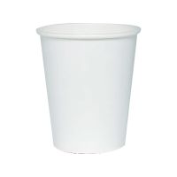 Стакан бумажный 250 мл 1 сл., d80 мм, бел., карт., 50 шт/упак 1 250 шт/кор РОССИЯ