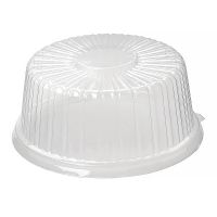 Упаковка для торта [крышка] d260хh111[d228хh105] мм, прозр., ОПС, 100 шт/кор "Комус" 100 шт/упак РОССИЯ Т-229K