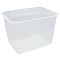 Контейнер 2000 мл 1-секц. 179х132х125 мм, серия 179, без крышки, прозр., ПП, 50 шт/упак 500 шт/кор РОССИЯ