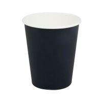 Стакан бумажный 250 мл 1 сл., d80 мм, черн., карт., 50 шт/упак 1 250 шт/кор РОССИЯ