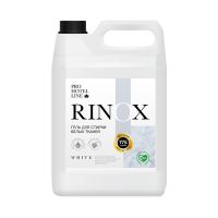Гель для стирки белого белья "Rinox" White, концентрат, канистра, 5000 мл 4 шт/кор РОССИЯ 1652-5