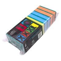 Губка поролоновая для посуды 110х80х30 мм XXXL, цвет в ассорт., 10 шт/упак 20 упак/кор РОССИЯ гх004