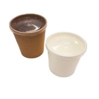 Упаковка DoEco 760 мл ECO SOUP 26C ECONOM, для супа, коричн. с пластиковой крышкой