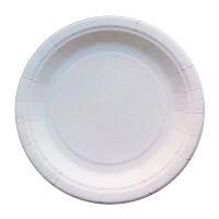 Тарелка одноразовая мелкая d216 мм, бел., карт, 100 шт/упак 400 шт/кор РОССИЯ 002A-0611-0109-001