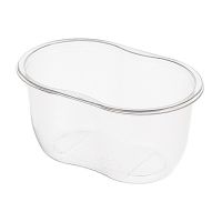 Контейнер овал 141х92х68,5 мм, 500 мл, прозрачный ПЭТ