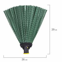 Метла плоская без черенка, цвет в ассорт., пластик 1 шт/кор РОССИЯ