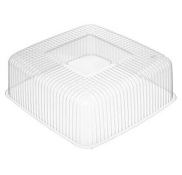 Крышка прямоугольная для торта 7,5л, 315х315х218мм, 265х265х110мм, прозрачная