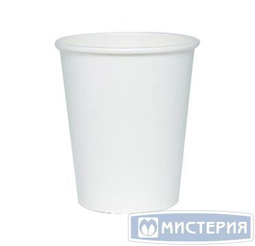 Стакан бумажный 350 мл 1 сл., d90 мм, бел., карт., 50 шт/упак 1 000 шт/кор РОССИЯ