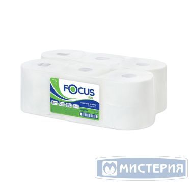 Бумага туалетная для диспенсеров 1-сл. "Focus" Eco Jumbo, бел., 450 м 12 рул/упак 12 рул/кор РОССИЯ 5050785