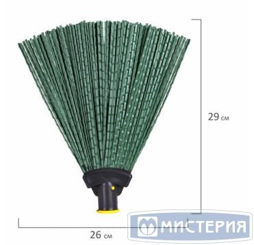 Метла плоская без черенка, цвет в ассорт., пластик 1 шт/кор РОССИЯ