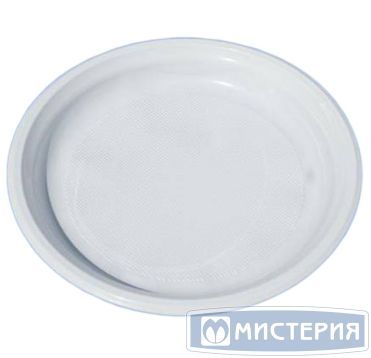 Тарелка одноразовая мелкая d220 мм, бел., ПП, 50 шт/упак 750 шт/кор РОССИЯ 6521
