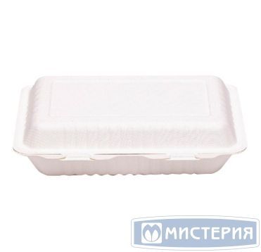 Ланч-бокс 1-секц. 252х166х64 мм, бел., целл., 25 шт/упак 125 шт/кор РОССИЯ