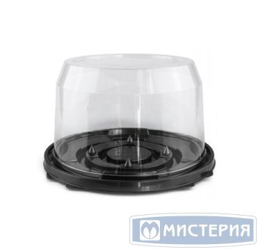 Упаковка для торта [крышка] d198хh114[d164хh105] мм, прозр., ПЭТ, 200 шт/кор "Протэк" РОССИЯ ПР-Т-163К