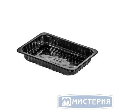 Контейнер под запайку 600 мл, 1-секц. 187х137х36 мм, черн., ПП, 480 шт/кор 480 шт/упак РОССИЯ 187600 черн.