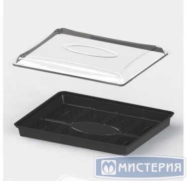 Крышка для контейнера для суши, 306*216*43мм, прозрачная