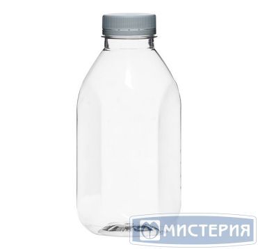 Бутылка ПЭТ 500 мл, квадр., прозр., горло d38 мм, крышка в компл., 100 шт/кор 100 шт/упак РОССИЯ 00-00000352