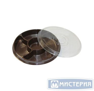 Крышка к менажнице d260 мм, прозр., ПЭТ, 110 шт/кор 110 шт/упак РОССИЯ ТР-260 К