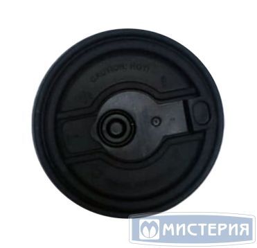 Крышка для стакана d90 мм с пробивным слотом и заглушкой, черн., ПП, 1200 шт/кор РОССИЯ 3005К/ЧЧ