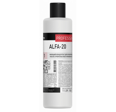 Средство моющее для уборки после строительства и ремонта "Pro-Brite" Alfa-20, флакон, 1000 мл 10 шт/кор РОССИЯ 034-1