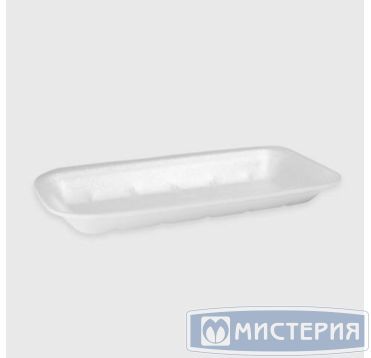 Лоток пищевой 225х100х25 мм, бел., ВПС, 480 шт/кор "Полиформ" 480 шт/упак РОССИЯ В-25/ТТ-25