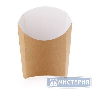Коробка для картофеля фри 126х50х135 мм, L, крафт-бел., карт., 50 шт/упак "OSQ" Fry 700 шт/кор РОССИЯ OSQ FRY L (K)