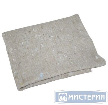 Техническая салфетка (тряпка для пола СТАНДАРТ БЕЛЫЙ ХПП) ширина 80 см рулон 50м, х/б, строчка 2,5мм