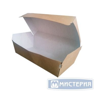 Лоток [короб] для фастфуда 215х75х80 мм, крафт-бел., карт., 400 шт/кор "OSQ" HD Box РОССИЯ HD Box