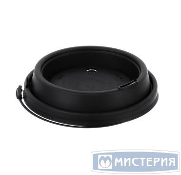 Крышка для стакана d90 мм с пробивным слотом и заглушкой тип И, черн., ПП, 50 шт/упак 1 000 шт/кор РОССИЯ 3018Ч